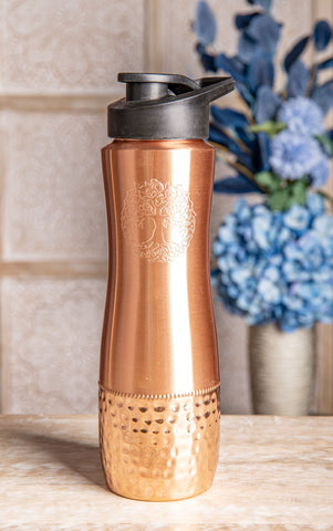 Kupfertrinkflasche mit Yggdrasil – Ansicht 3