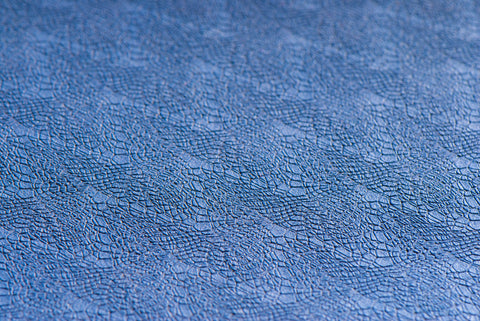 Yogamatte TPE ecofriendly - dunkelblau/hellblau 6mm zweischichtig mit Blume des Lebens – Ansicht 4