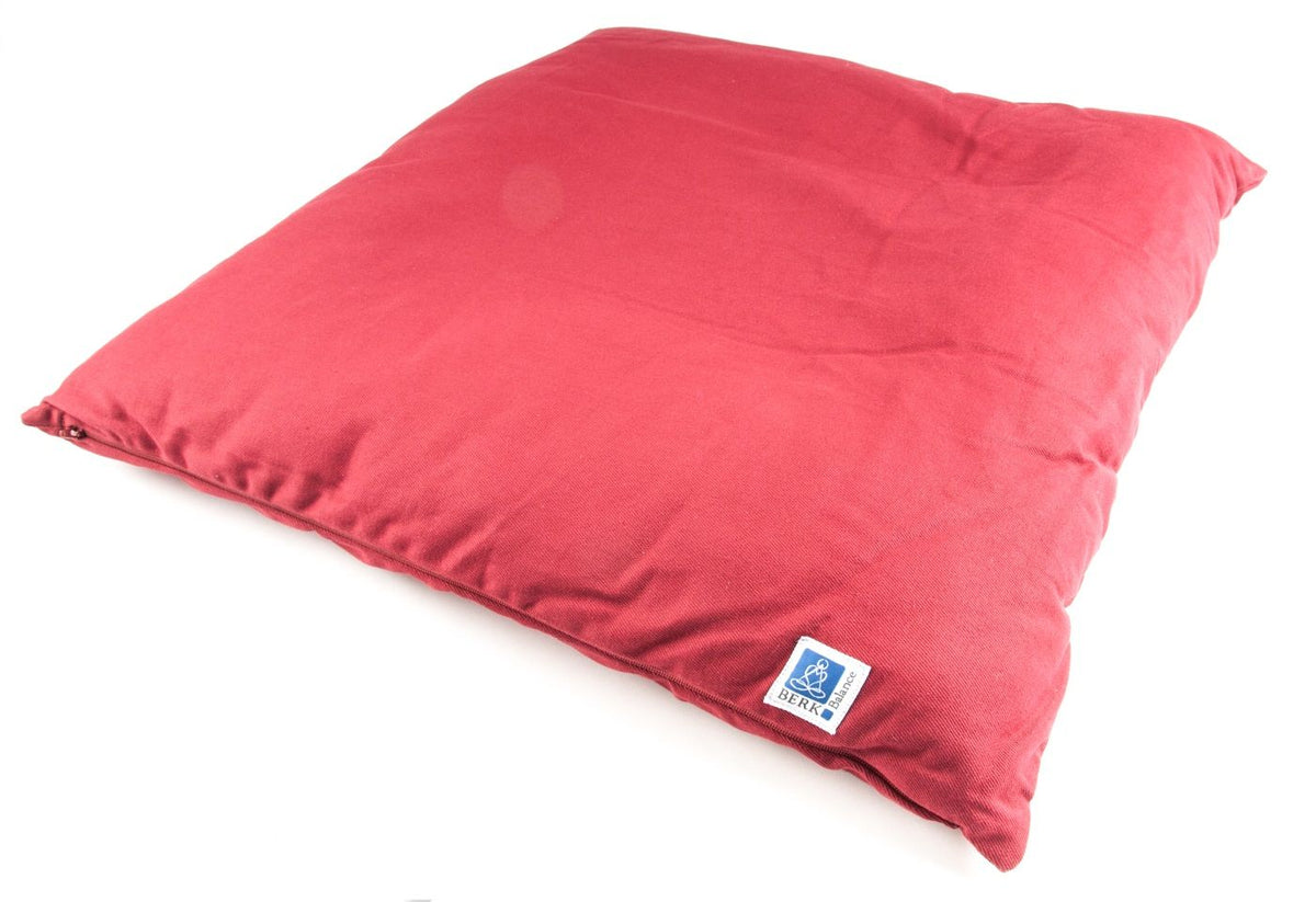 Meditationsmatte weinrot mit Baumwolle gefüllt 75x75 cm – Seelenecho