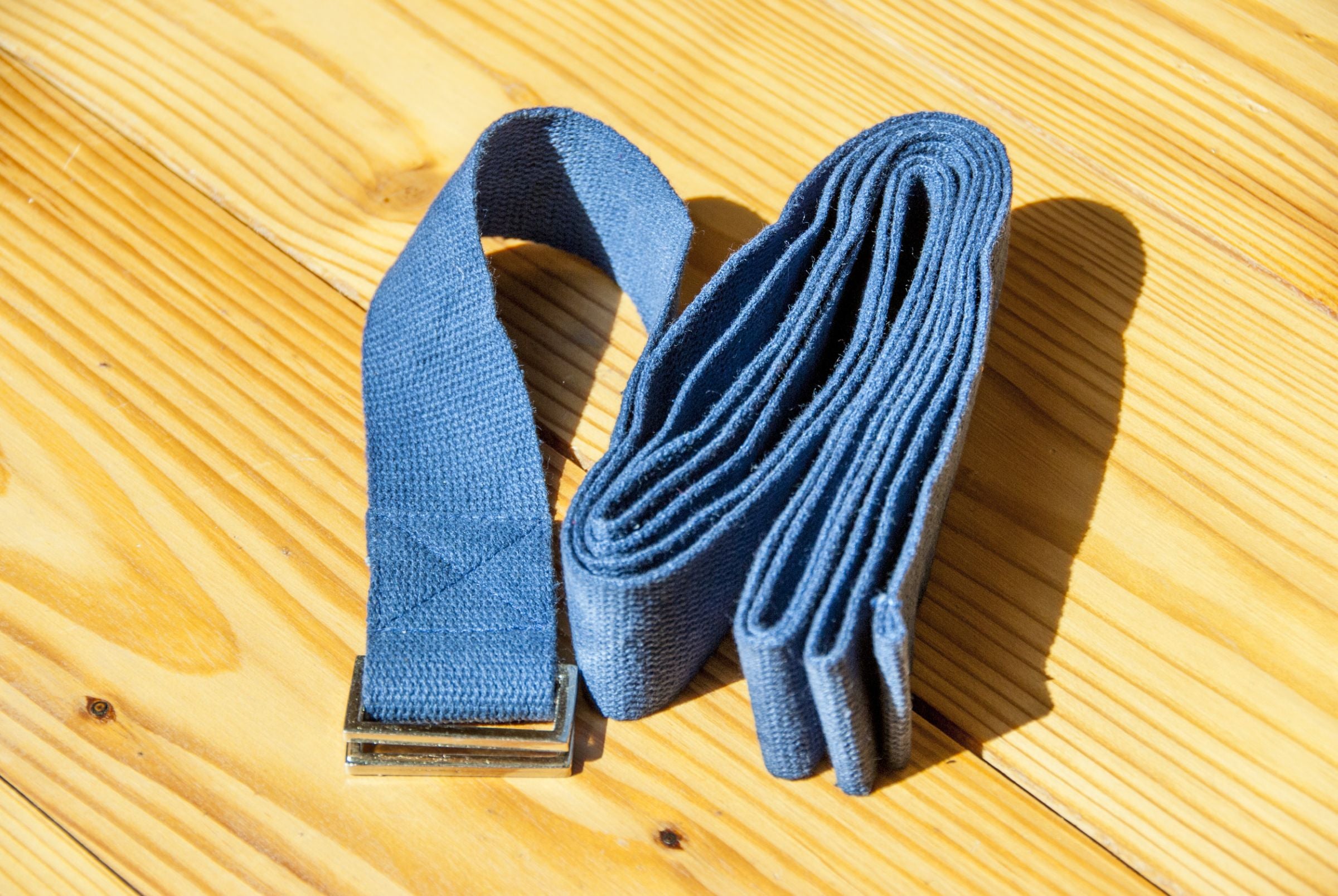 Yoga Gurt dunkelblau Länge 2,40 m – Ansicht 3