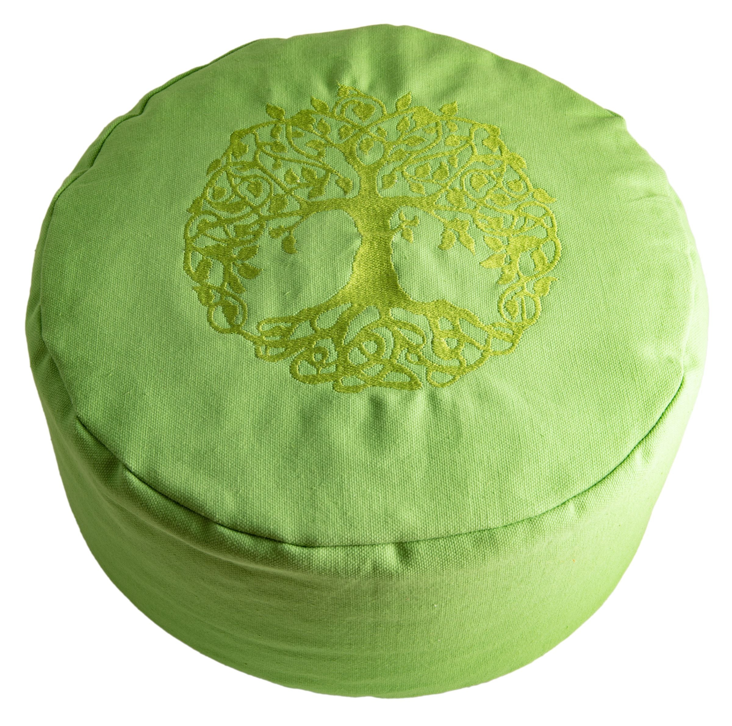 Yggdrasil Meditationskissen grün – Seelenecho