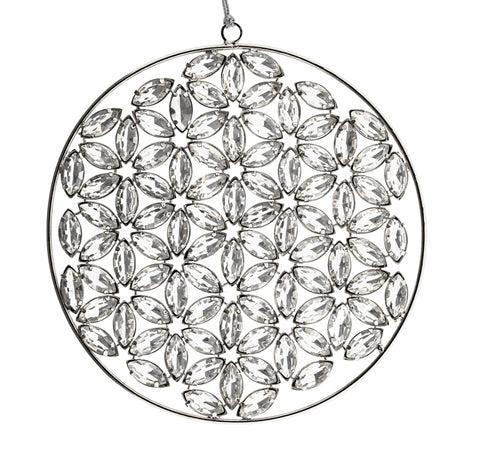 Kristall Lebensblume facettierte Glassteine – Seelenecho