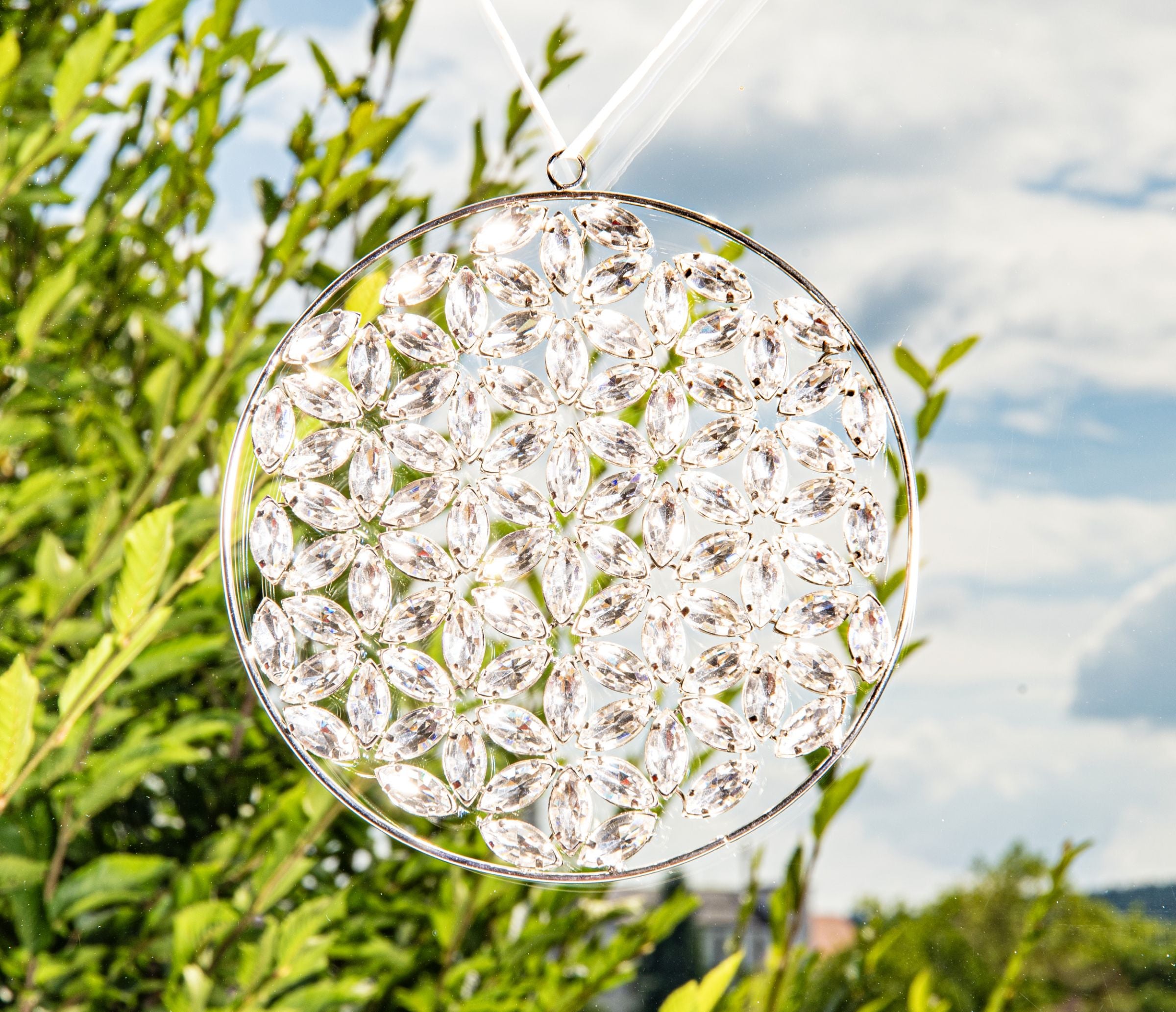 Kristall Lebensblume facettierte Glassteine – Ansicht 2