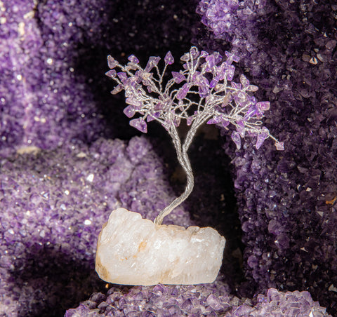 Kristallbaum Amethyst mit Zeolith – Ansicht 2