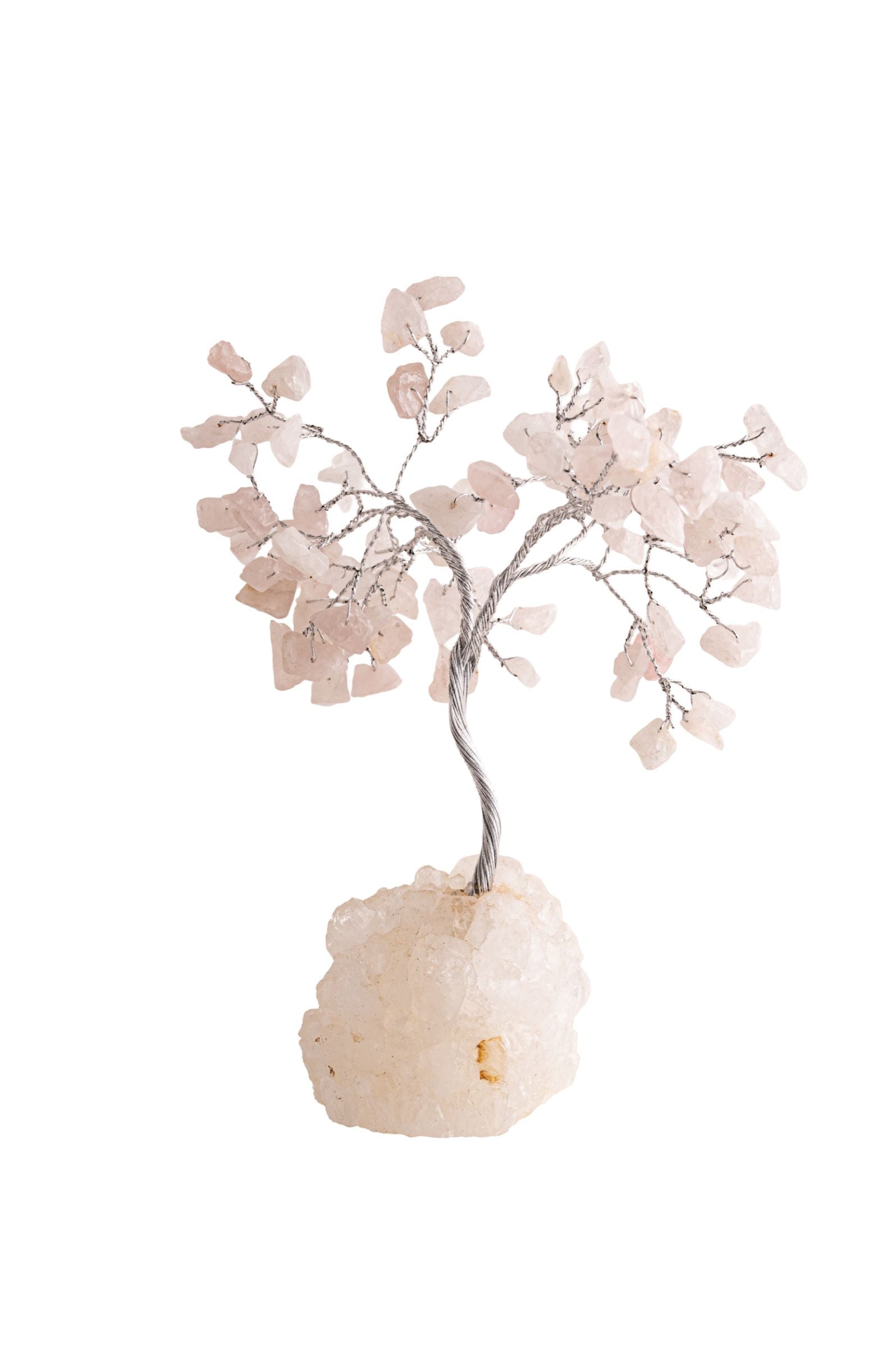 Kristallbaum Rosenquarz mit Zeolith – Seelenecho