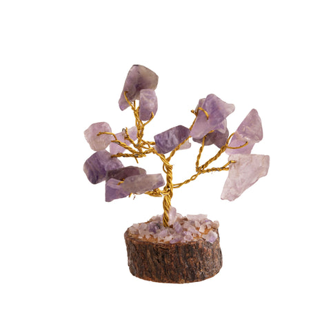 Kristallbäumchen Amethyst auf Holzbasis – Seelenecho