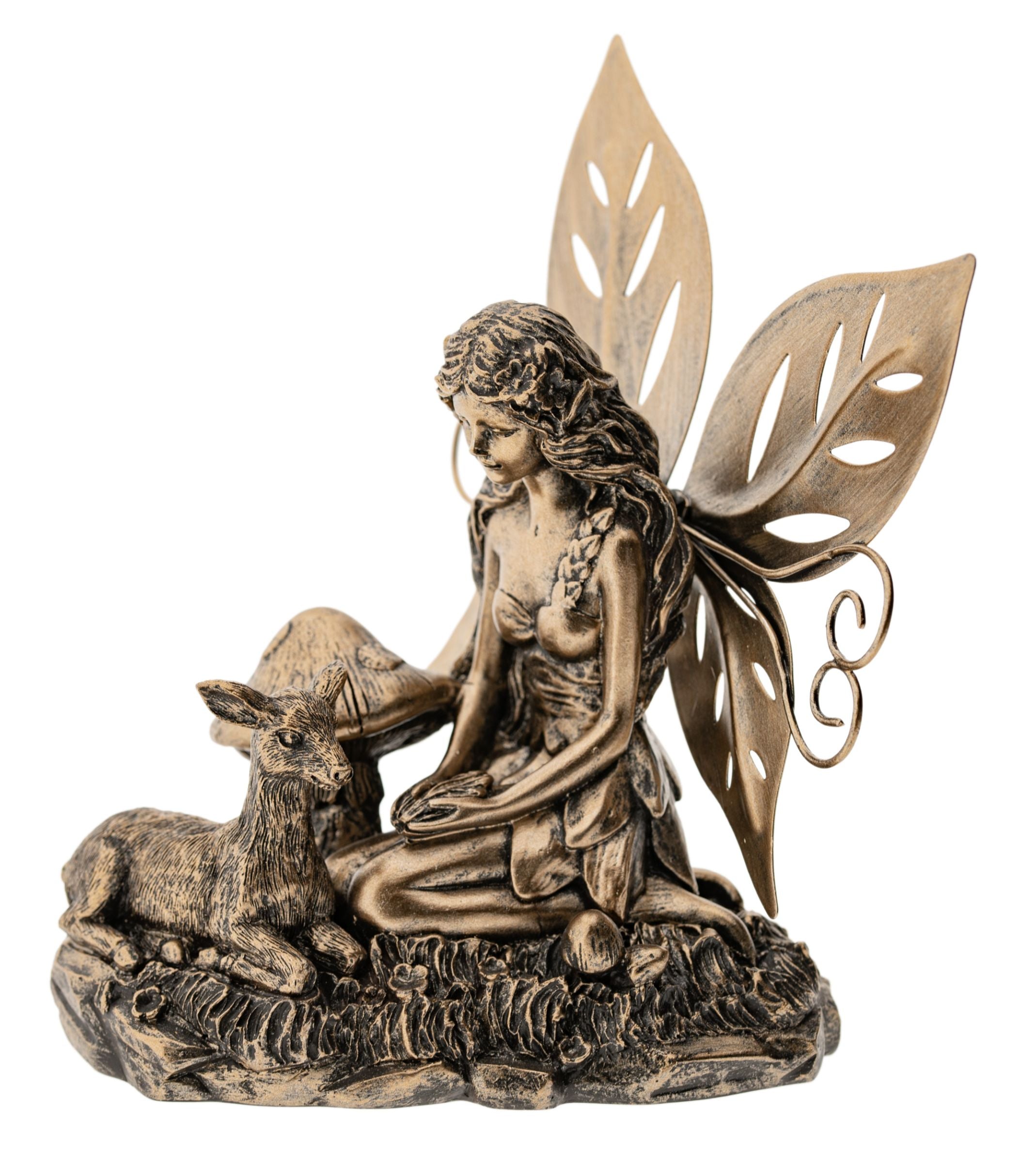 Krafttierelfe Reh Kunstharz, 15 cm – Seelenecho