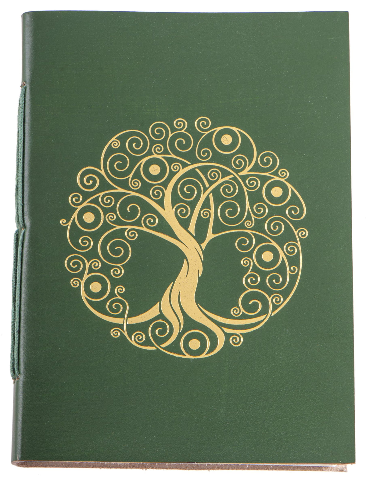 Schreibbuch Lebensbaum grün/gold 144 Seiten – Seelenecho