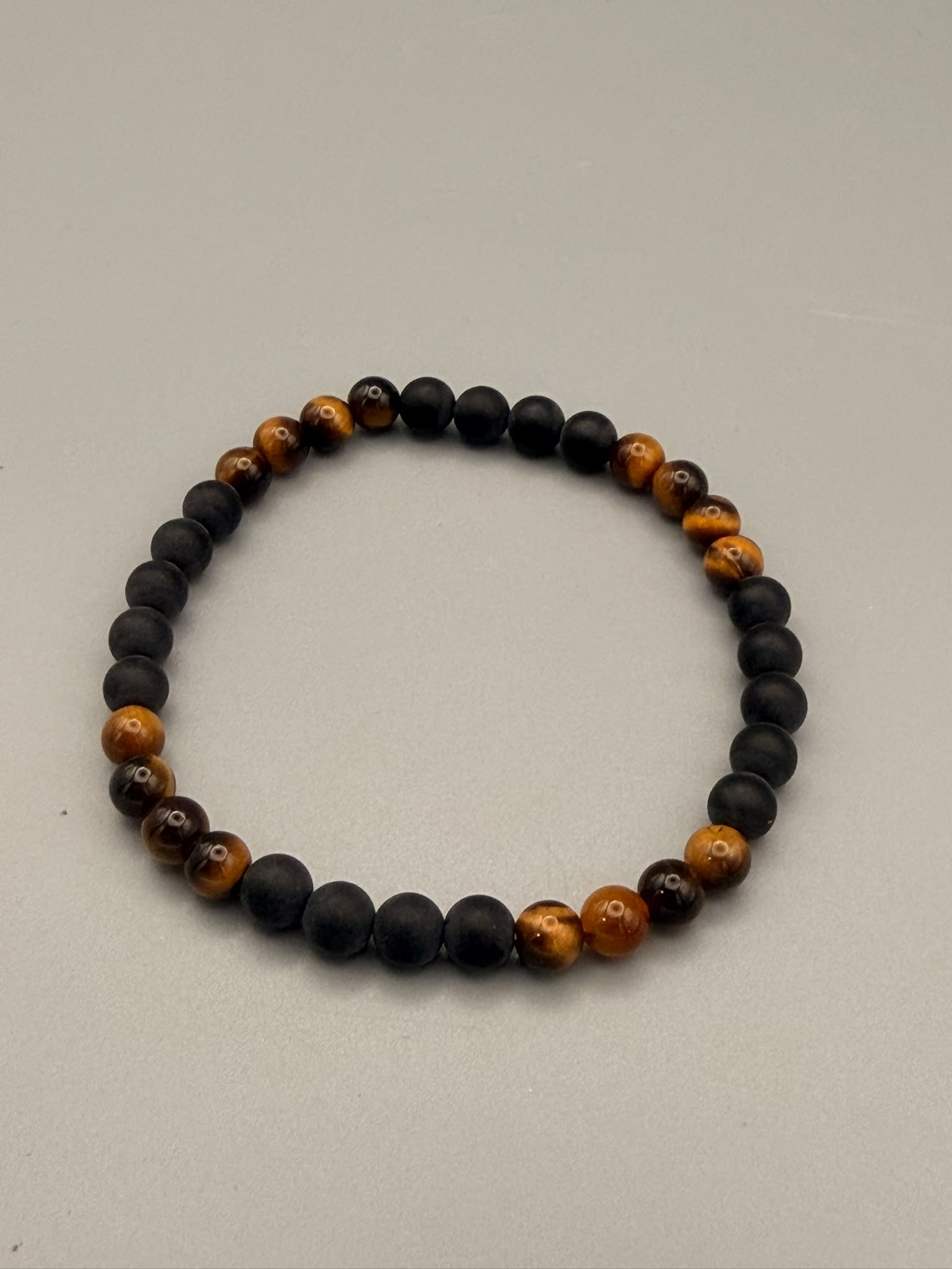 Onyx & Tigerauge Armband