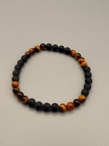 Onyx & Tigerauge Armband