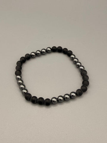 Onyx & Hämatit Armband
