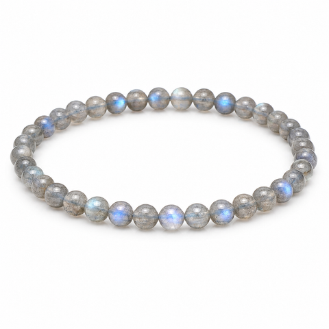 Labradorit Armband Kugel 4 mm – Schutz, Intuition & feines Farbspiel | Bedeutung & Wirkung