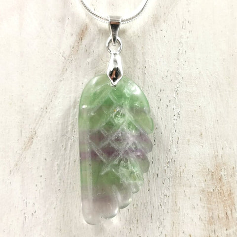 Edelstein Flügel Anhänger