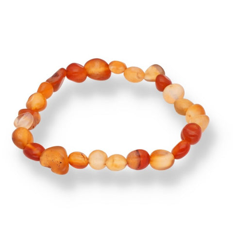 Karneol Nugget Armband (TBH) – ca. 5–7 mm · ca. 19cm | Lebensfreude, Mut & warme Energie
