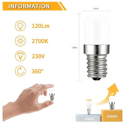 E14 LED Lampe – 1W | 5000K Weiß&nbsp;