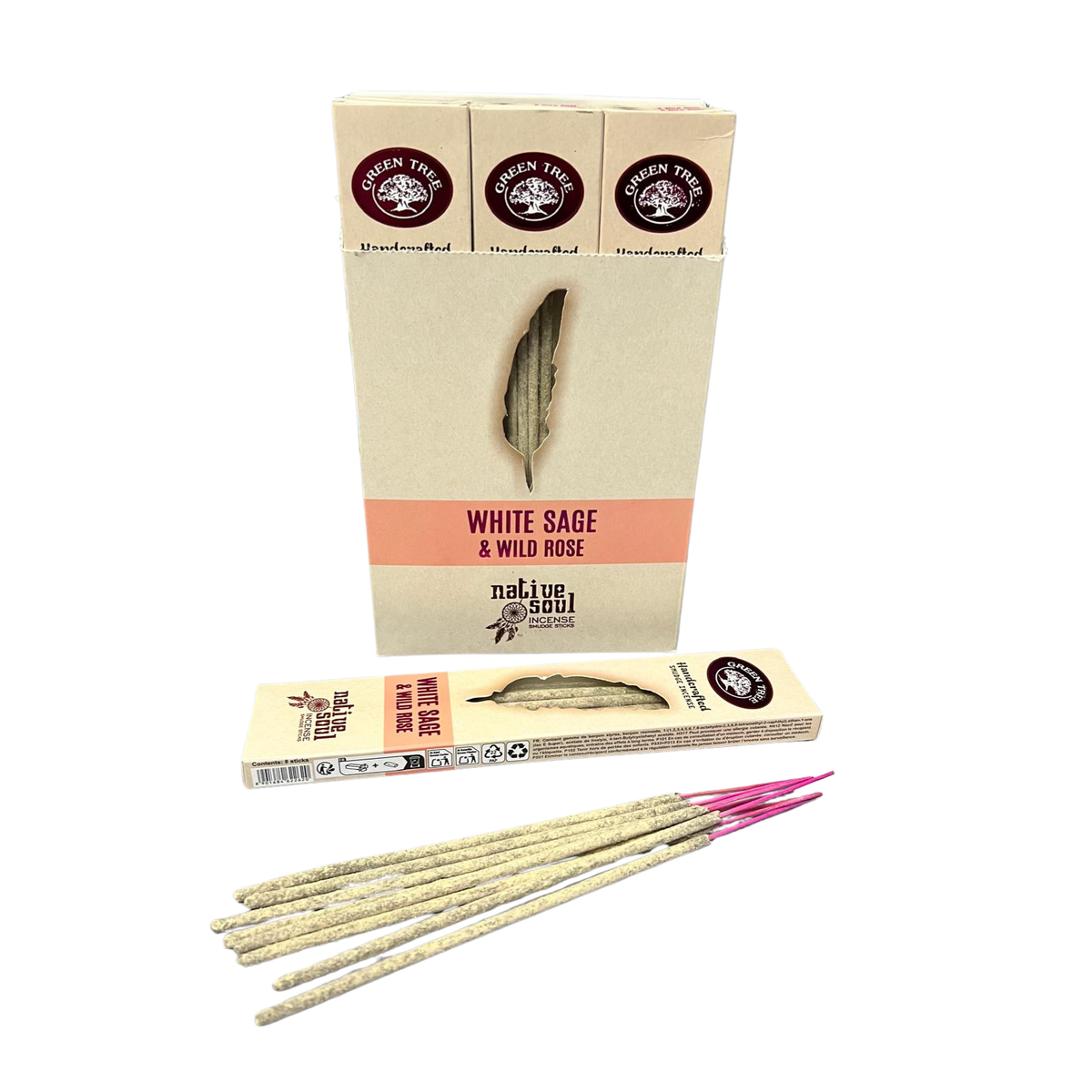 Native Soul Räucherstäbchen Weißer Salbei & Wildrose 15 g