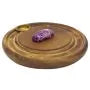 Räucherstäbchenhalter aus Mangoholz mit Amethyst