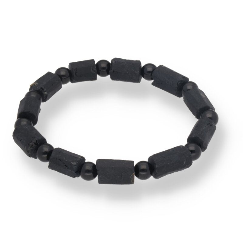 Schörl · Onyx Armband – 6 mm Kugeln | Schutz, Stärke & tiefe Erdung