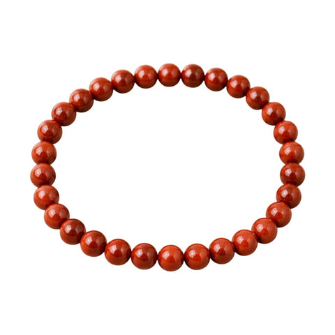 Roter Jaspis Armband – Kugeln ca. 6 mm | 19 cm