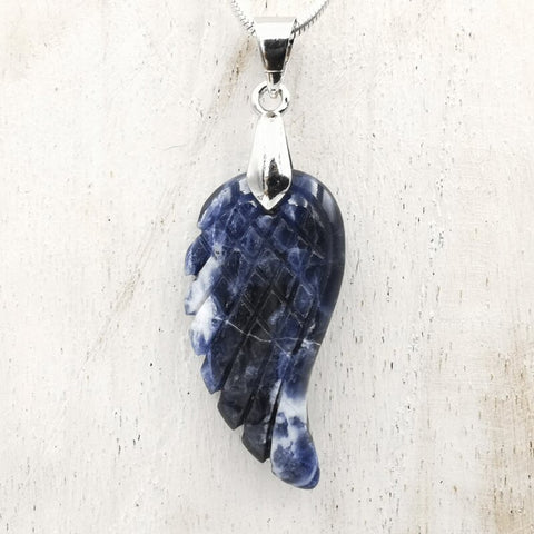 Edelstein Flügel Anhänger