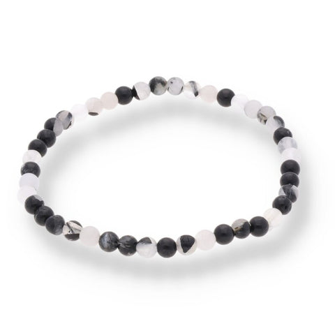 Turmalinquarz Armband – 4 mm Kugeln | Schutz, Ausgleich & klare Energie