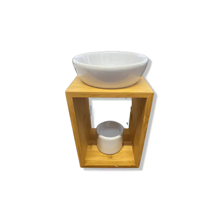 Duftlampe / Aromalampe Modern aus Holz & Keramik