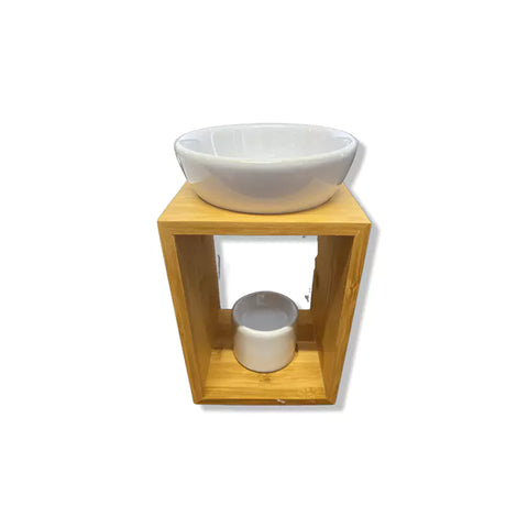 Duftlampe / Aromalampe Modern aus Holz & Keramik